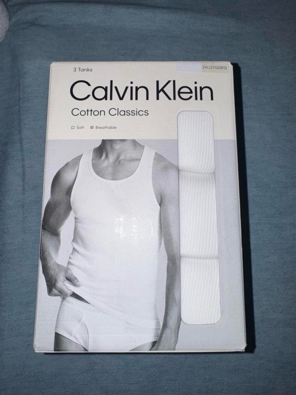 Calvin Klein White Cotton Classics Men's Tank Top - 3 Pack